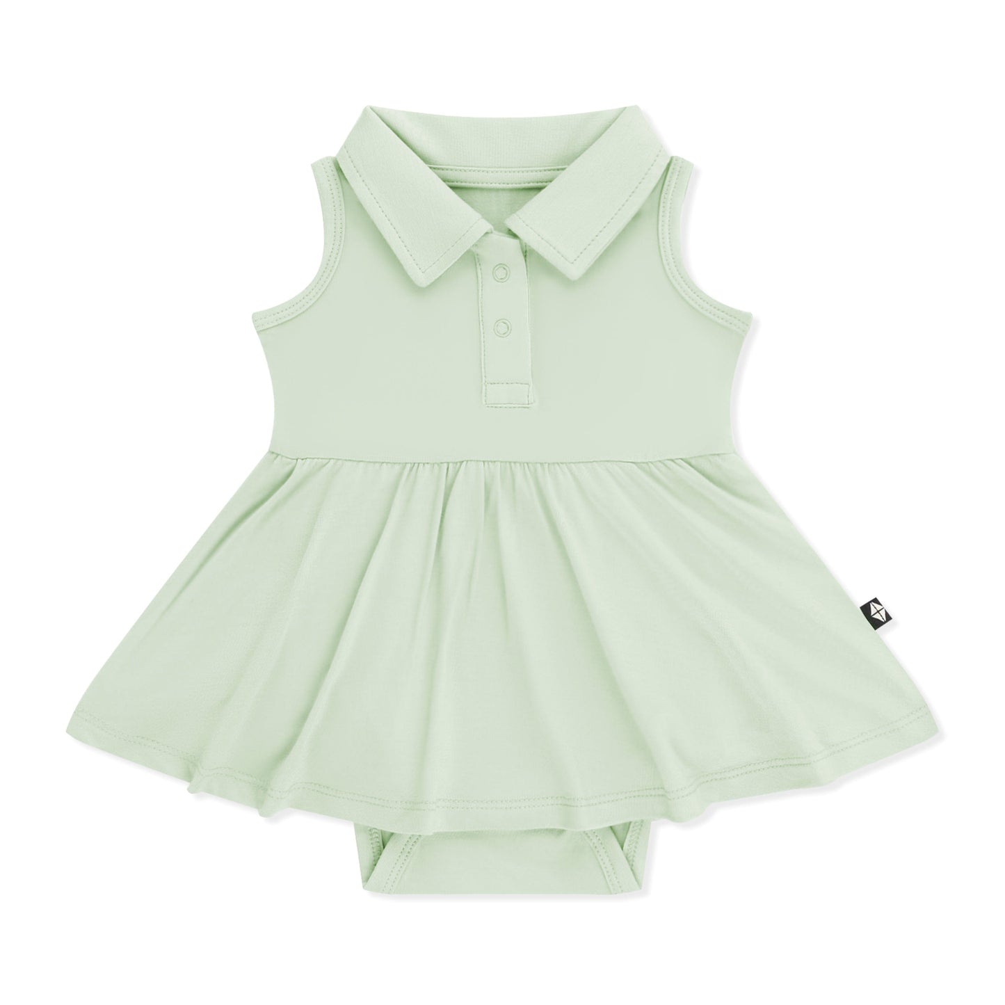 Polo Bodysuit Dress in Basil