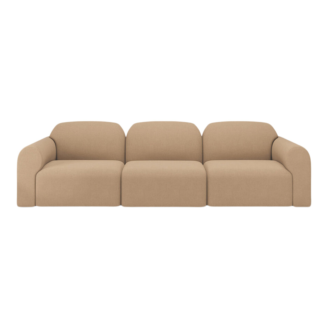 Bulky Pre-Configured Three-Seater Sofa