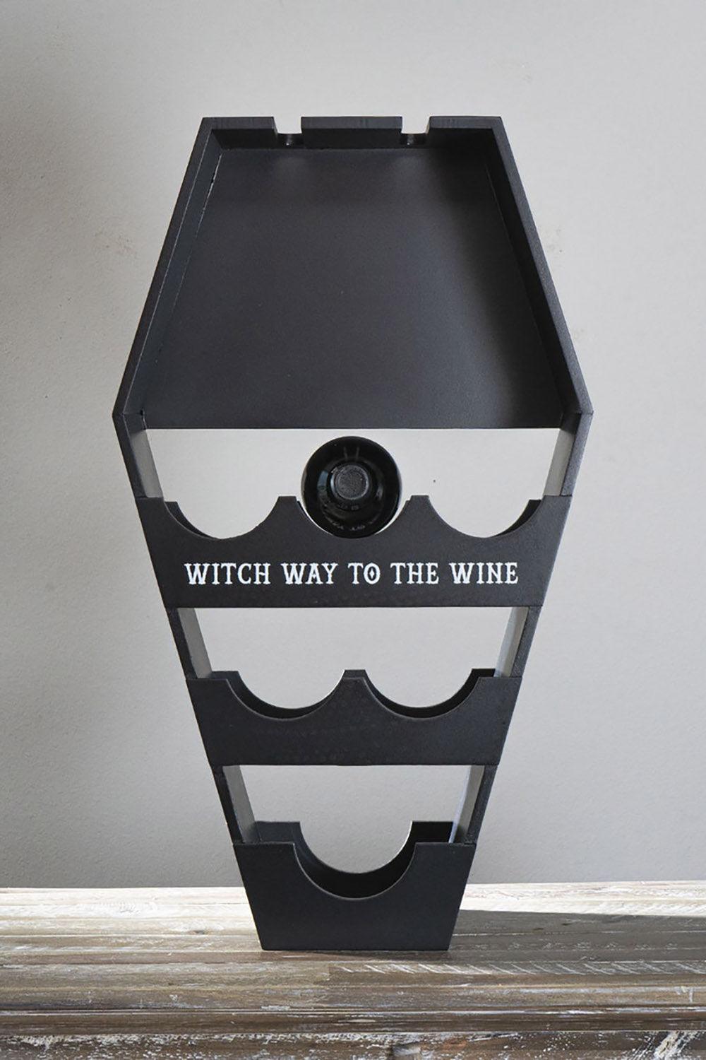 Coffin Wine Shelf