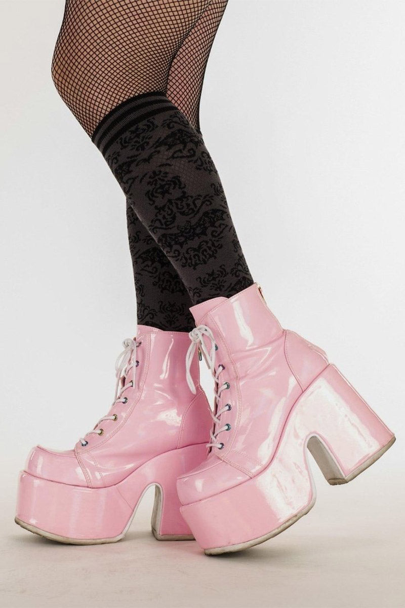 Bat Damask Knee High Socks