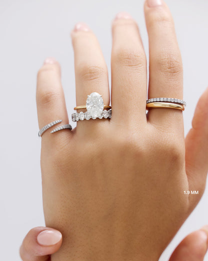1.9 mm Personalized Perfect Pavé Diamond Ring