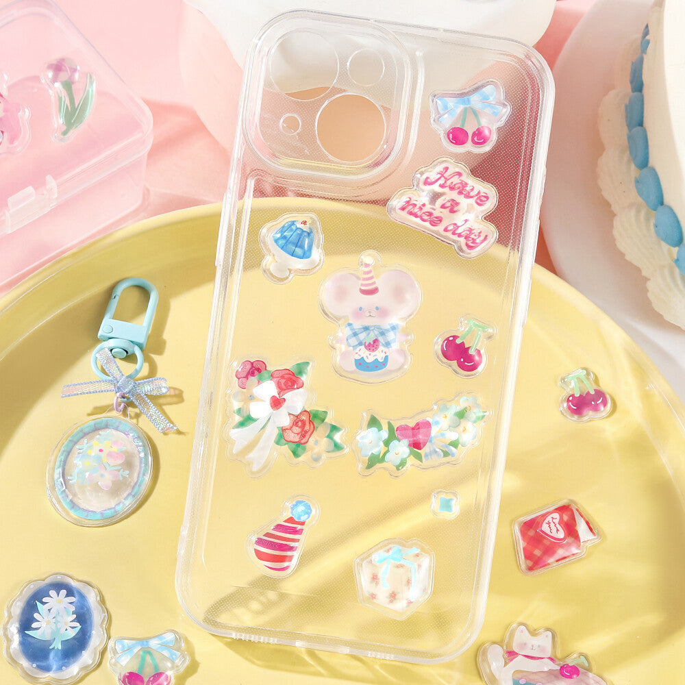 BGM 3D Sticker Sheet - Kyururun - Merci