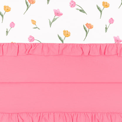 Ruffle Toddler Blanket in Tulip 0.5