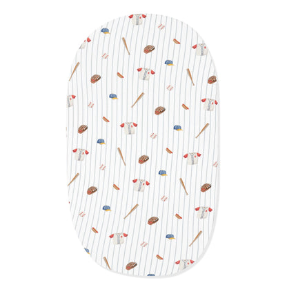 Oval Bassinet Sheet in Home Run