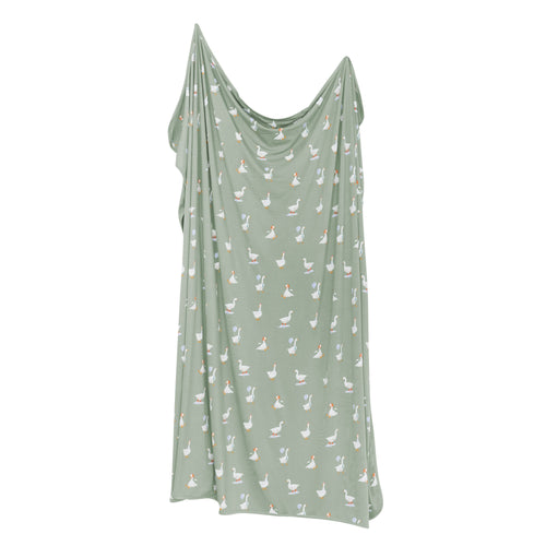 Swaddle Blanket in Silly Goose
