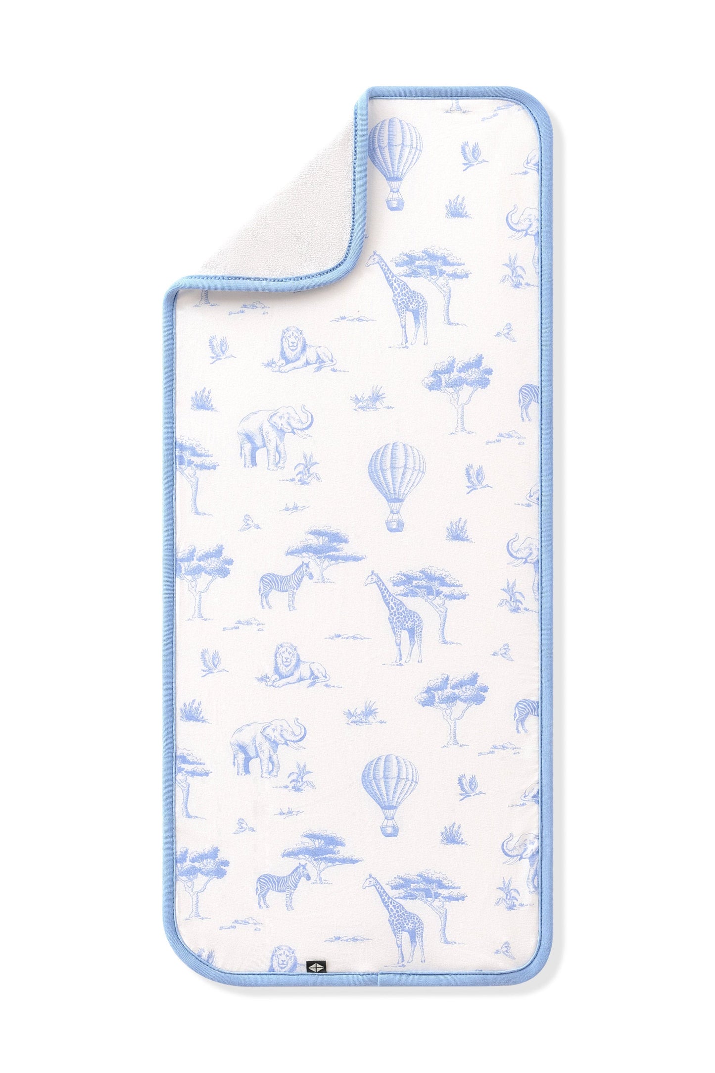 Burp Cloth in Toile Safari