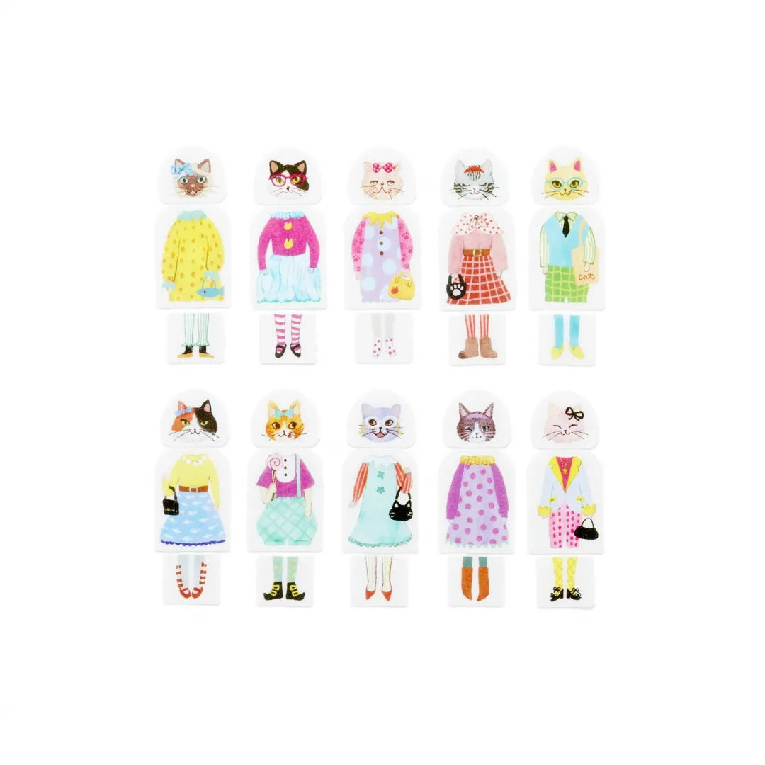 Bande Roll Sticker Set - Dress-Up - Cat Girls' Party