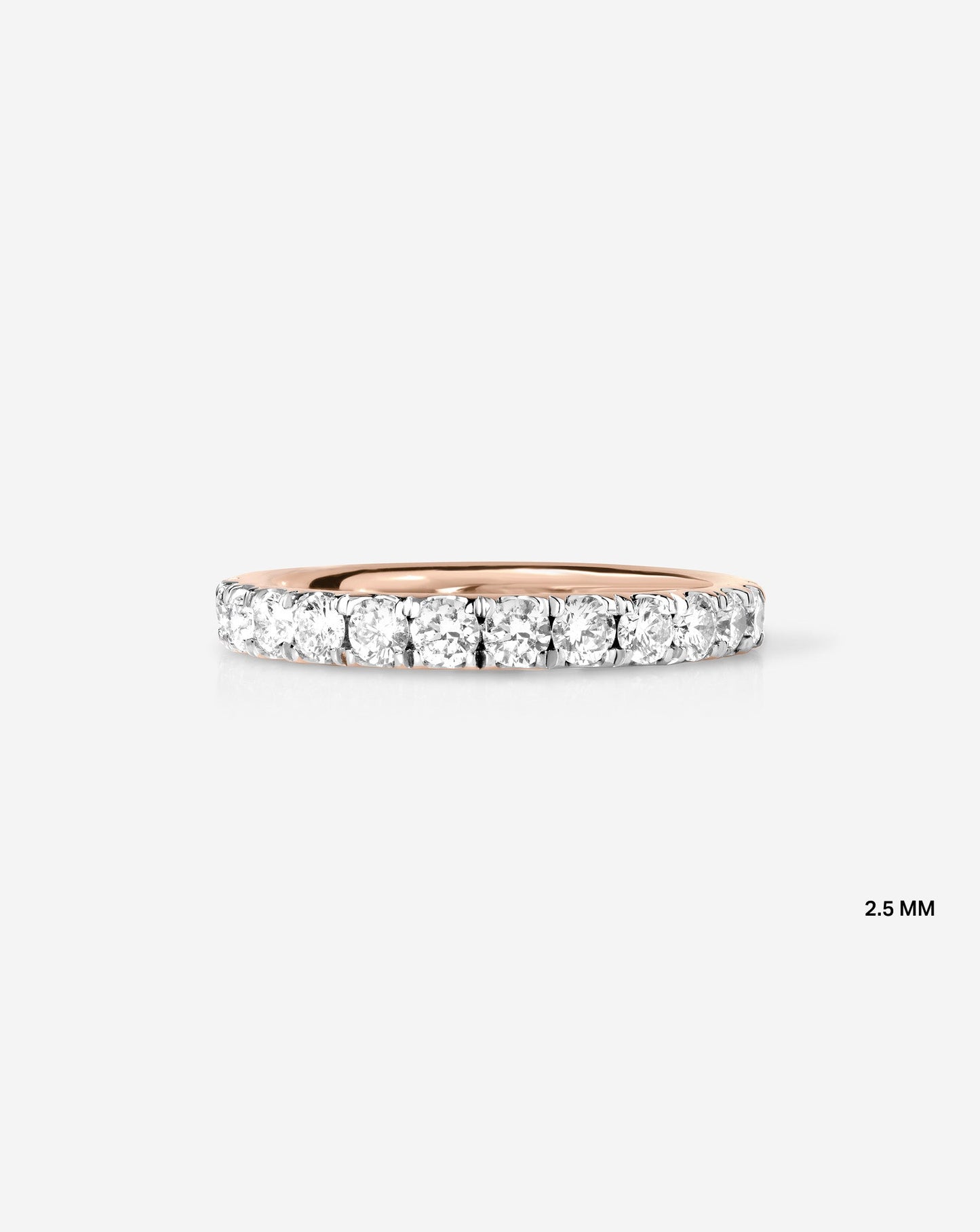 2.5 mm Classic Diamond Ring