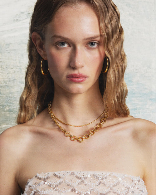 Sloane Hoop Earrings in Gold