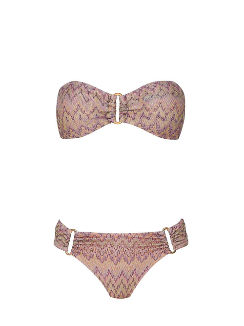 Detail Bandeau-Detail Fanned Bikini