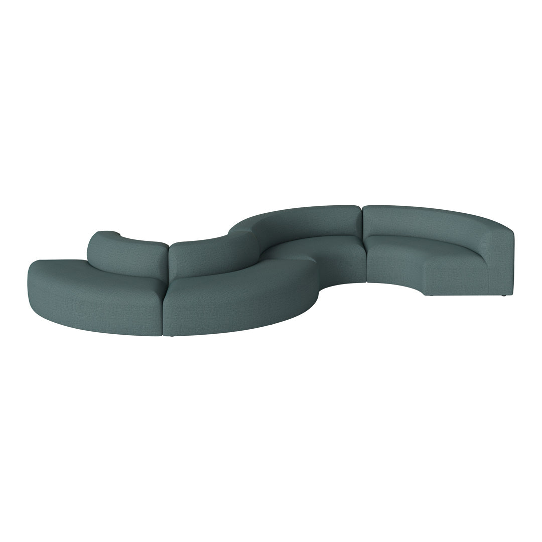 Angle Curved S-Shaped Sofa