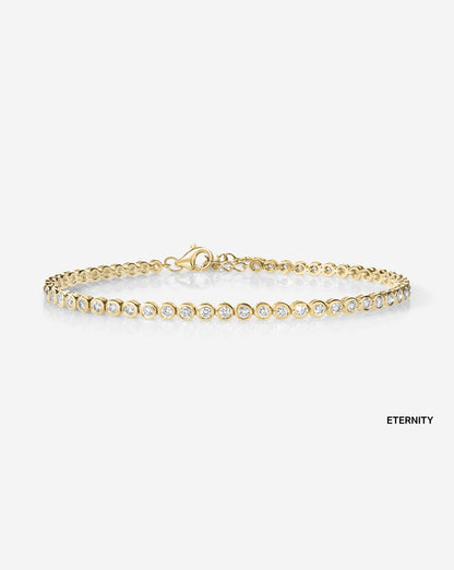Bezel Mini Diamond Tennis Bracelet