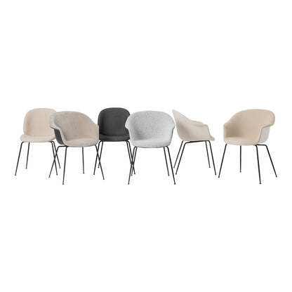 Bat Dining Chair - Conic Base - Fully Upholstered