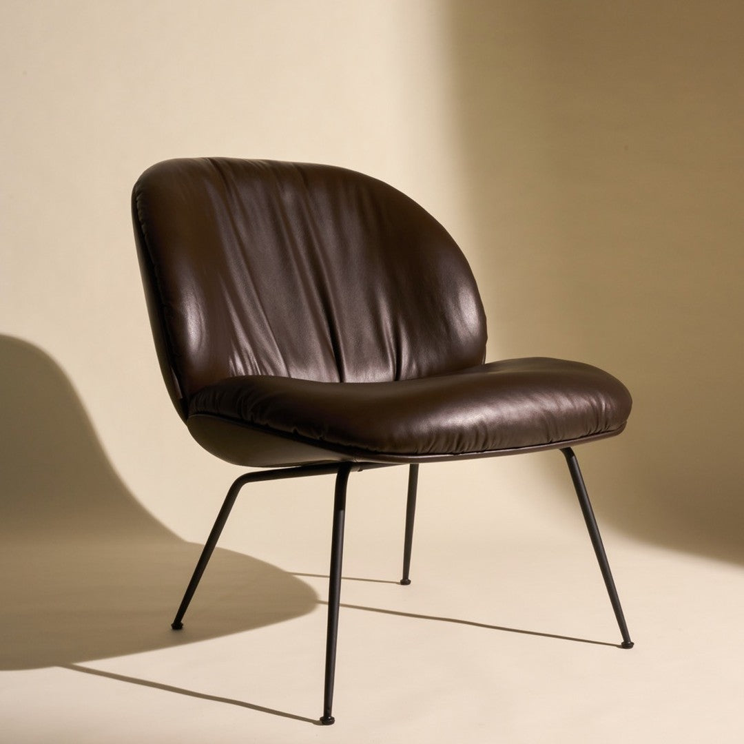Beetle Soft Lounge Chair - Conic Base - Fully Upholstered