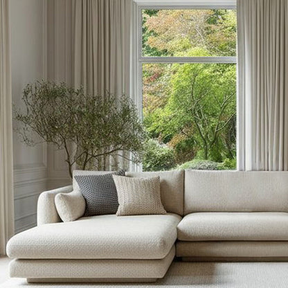 Bloom 2-Seater Sofa w/ Chaise Lounge - Plinth Base