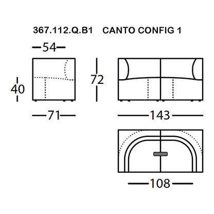 Canto Pre-configured Modular Sofa (Modules 1-7)