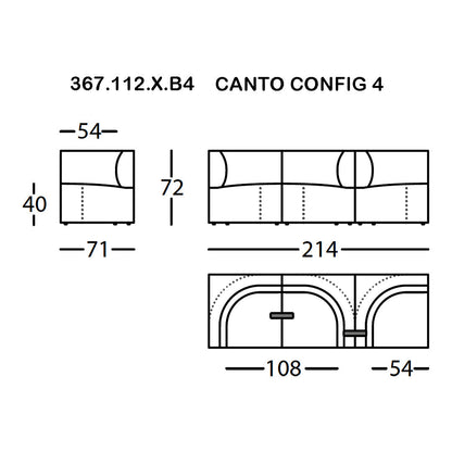 Canto Pre-configured Modular Sofa (Modules 1-7)