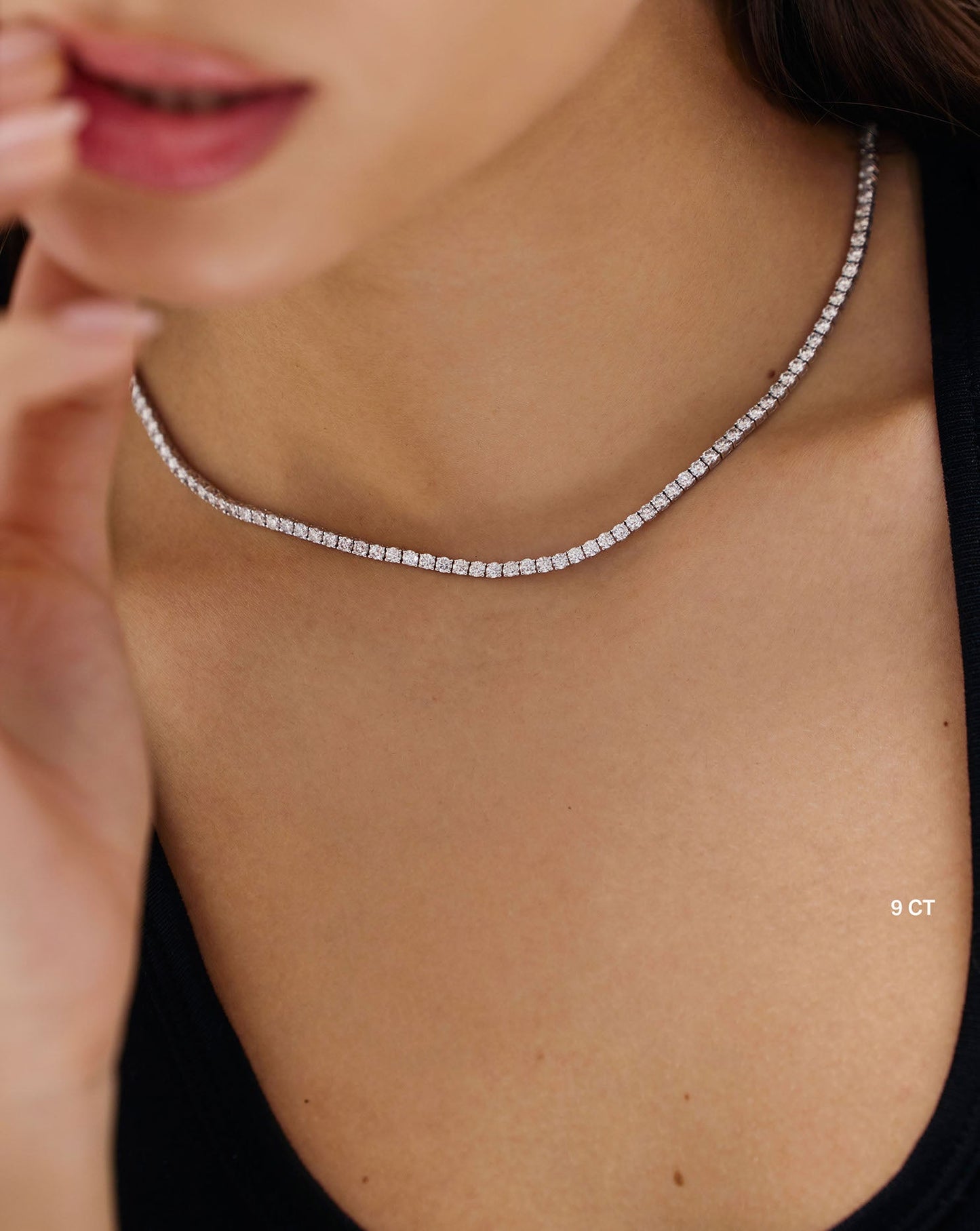 Classic Diamond Tennis Necklace