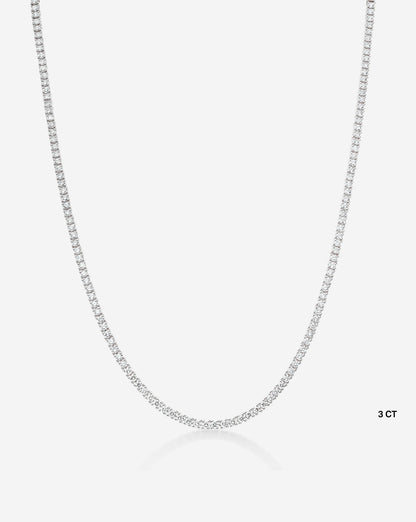 Classic Lab Diamond Tennis Necklace