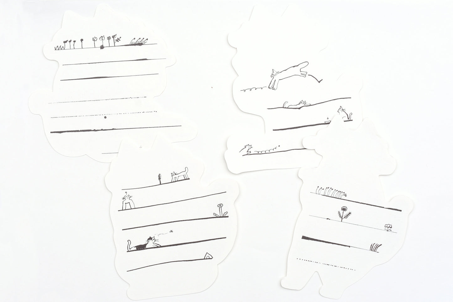 Classiky - Toranekobonbon Cat Cutout Message Cards