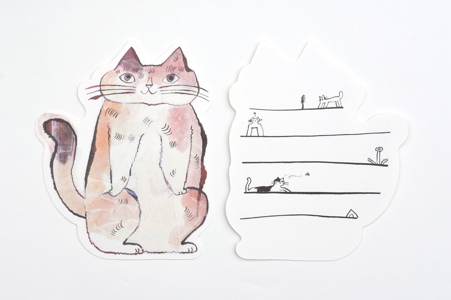 Classiky - Toranekobonbon Cat Cutout Message Cards