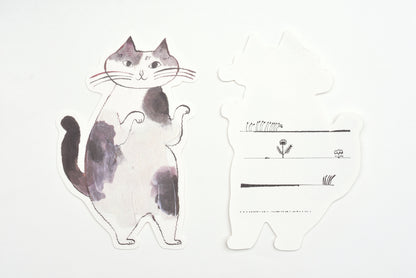 Classiky - Toranekobonbon Cat Cutout Message Cards