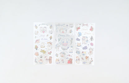 BGM Foil Stamping Iride Sticker Sheets - Fairytale Animals
