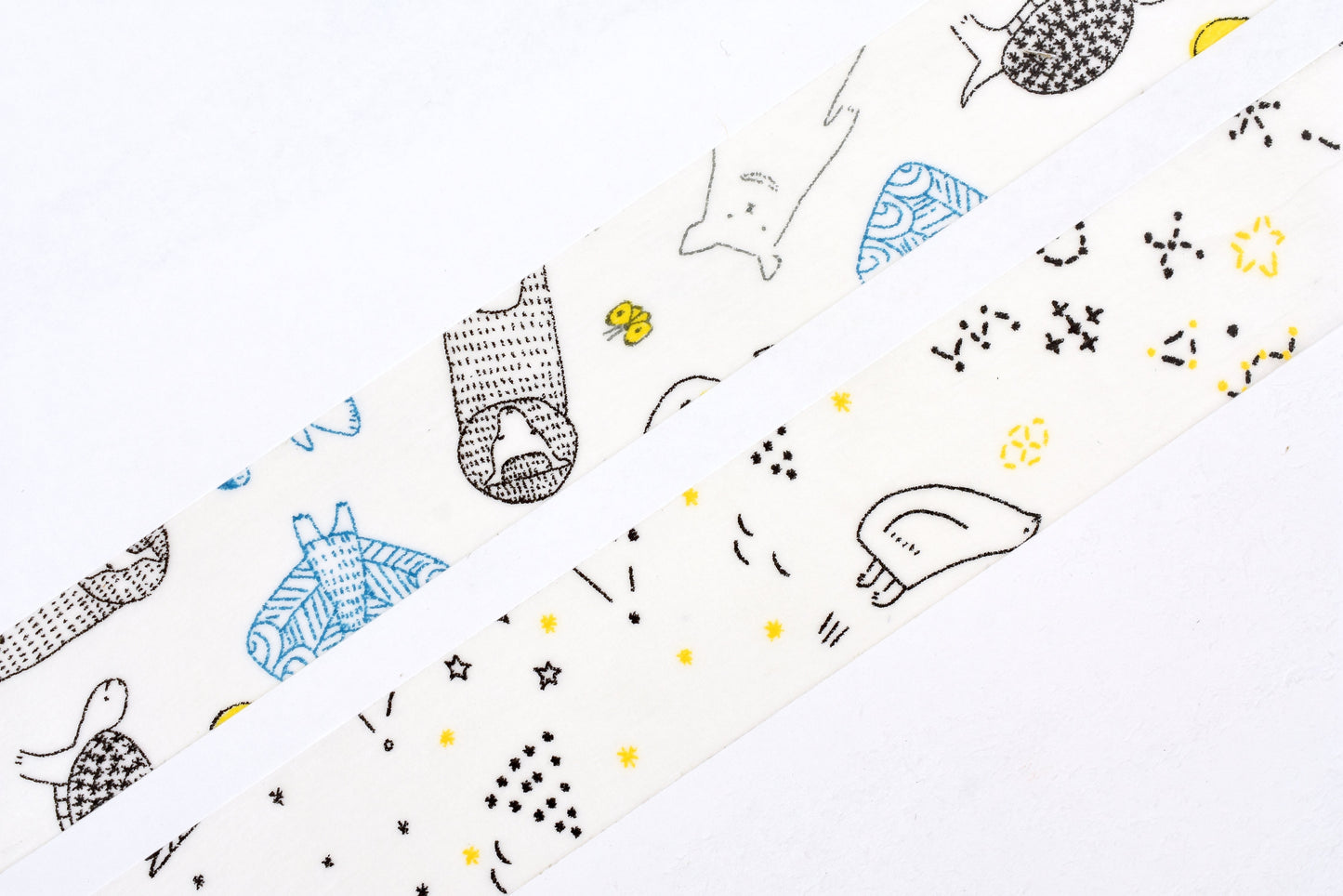 Classiky - Irago Tomomi Masking Tape - Beasts and Starlit Sky - Set of 2