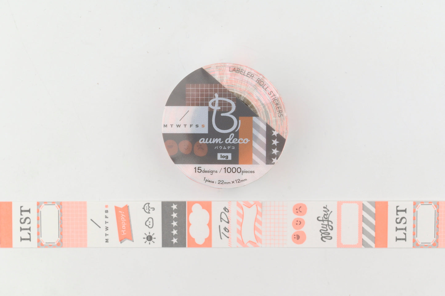 Beverly Baum Label Roll Stickers - Log