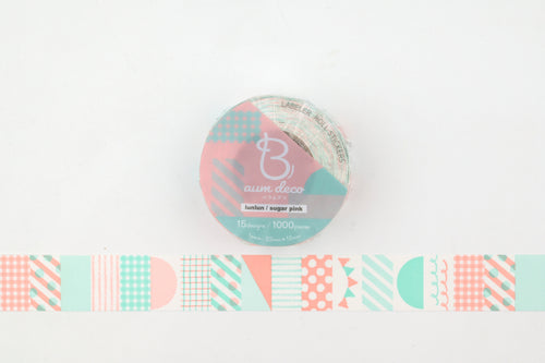 Beverly Baum Label Roll Stickers - Sugar Pink