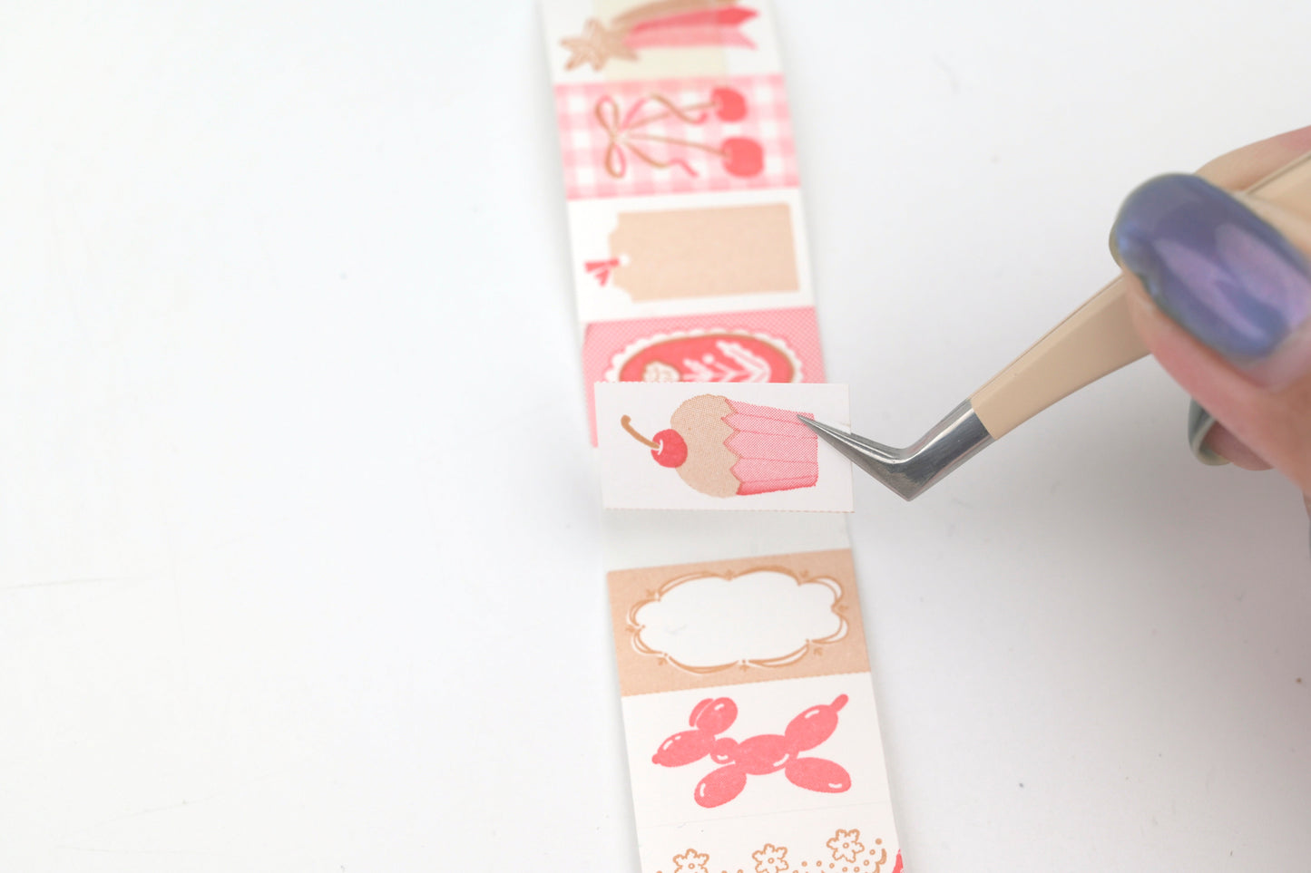 Beverly Baum Label Roll Stickers - Sugar Pink