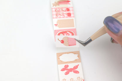 Beverly Baum Label Roll Stickers - Sugar Pink