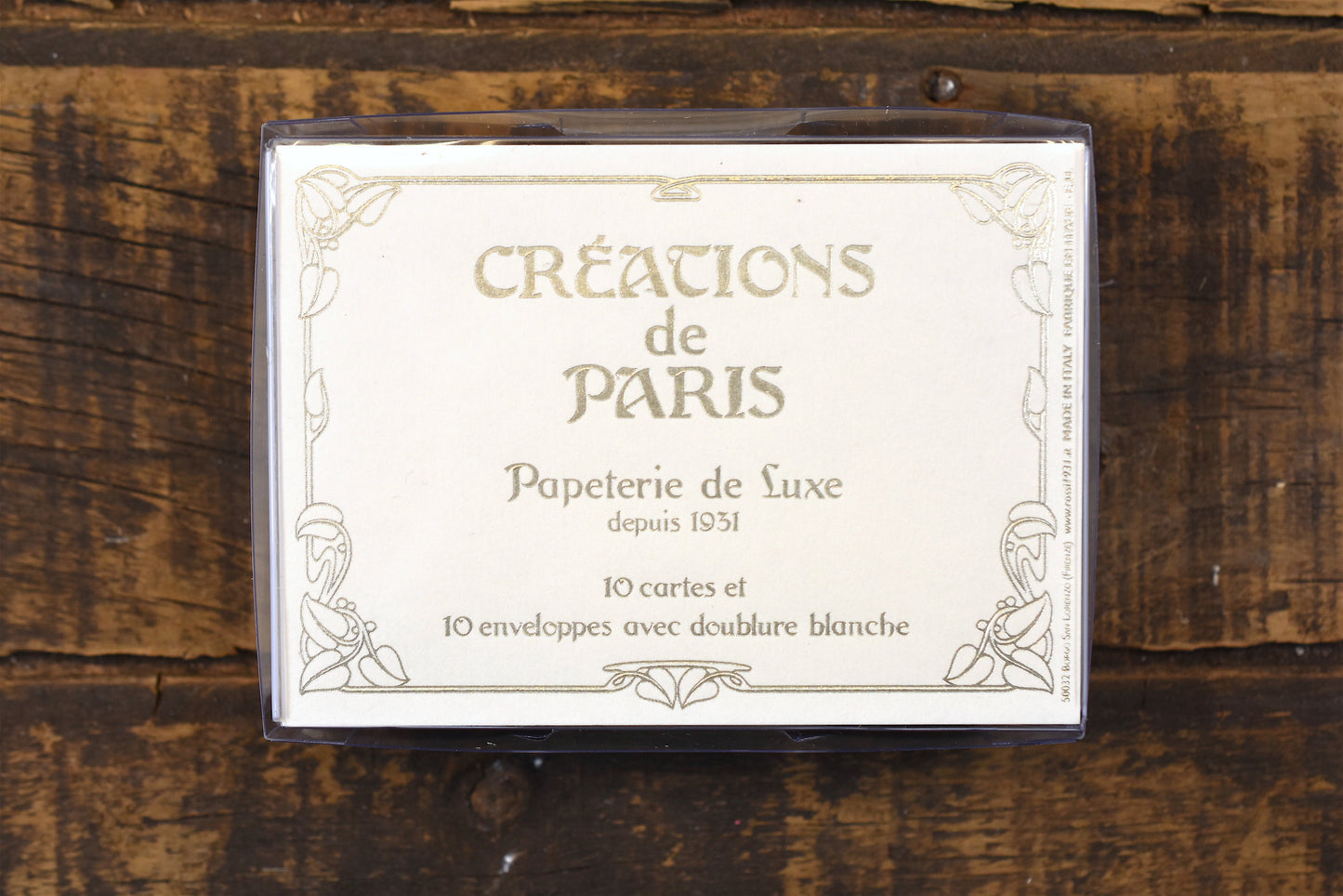Créations de Paris Deckled 10 Note Card Boxed Set (Small)