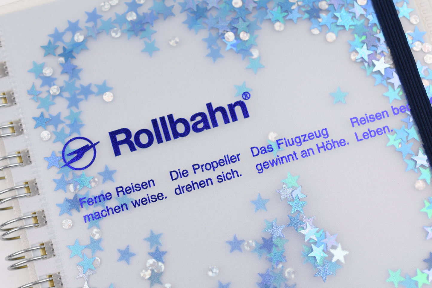 Delfonics Rollbahn Spiral Notebook - Pocket Memo Large - Glitter - Special Edition