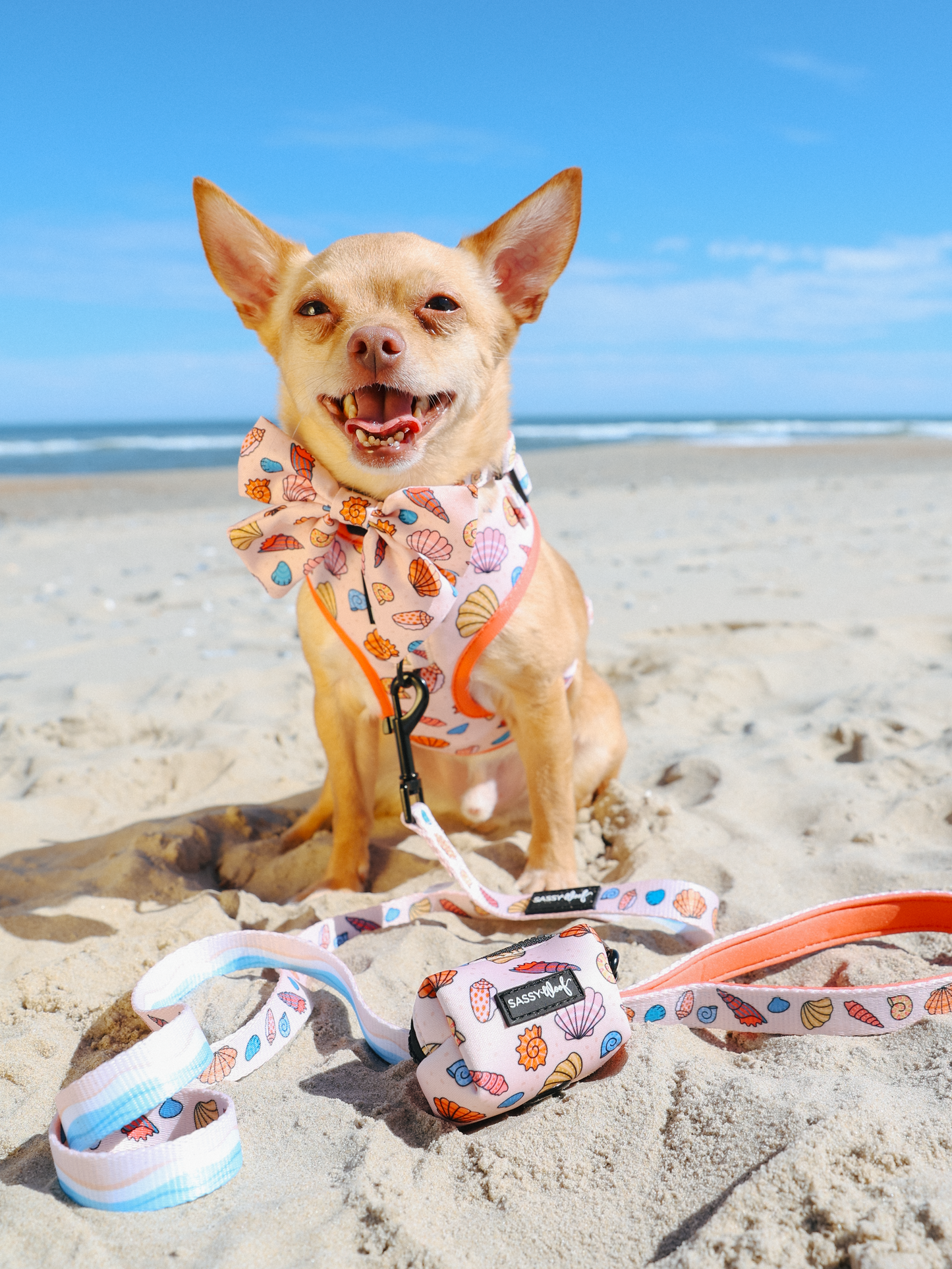 Dog Sailor Bow - Shell Yeah