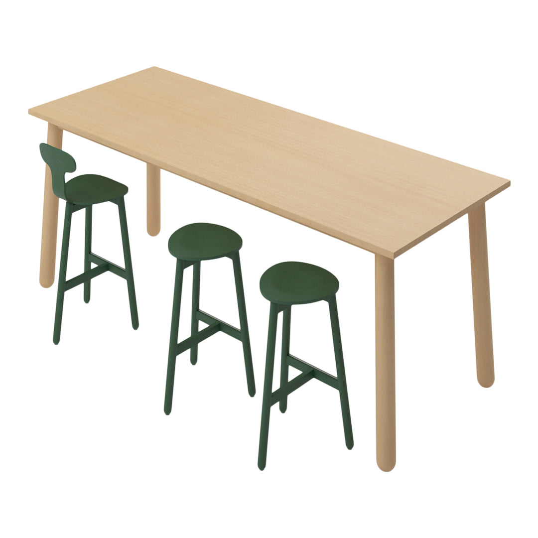 Beech Stool 75 Flat Barstool