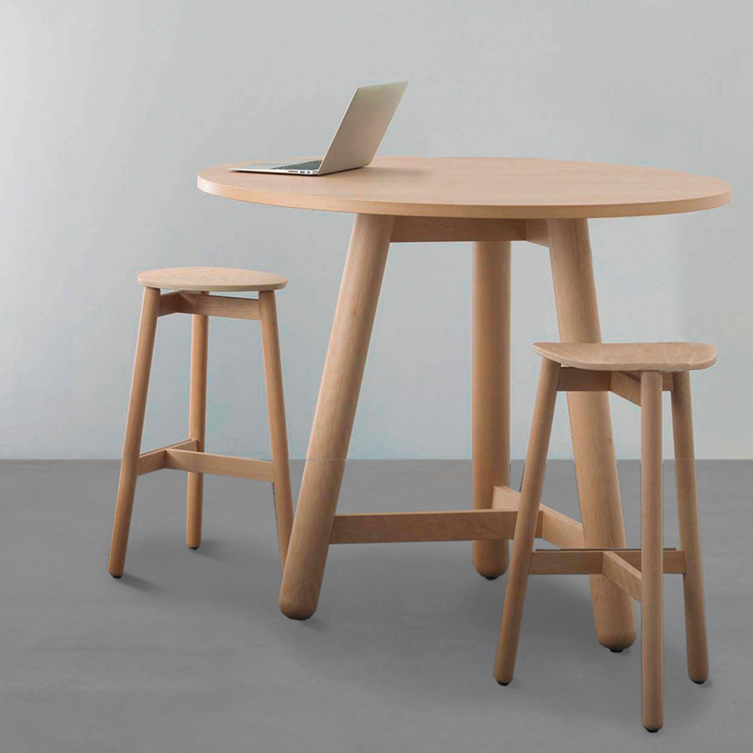 Beech Connect 100 High Table - Round