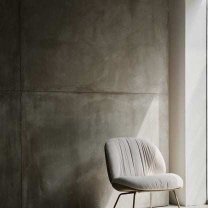 Beetle Soft Lounge Chair - Conic Base - Fully Upholstered