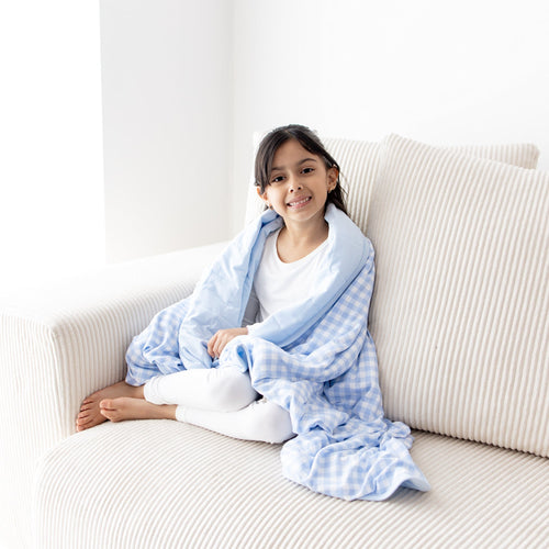 Toddler Blanket in Gingham Breeze 1.0