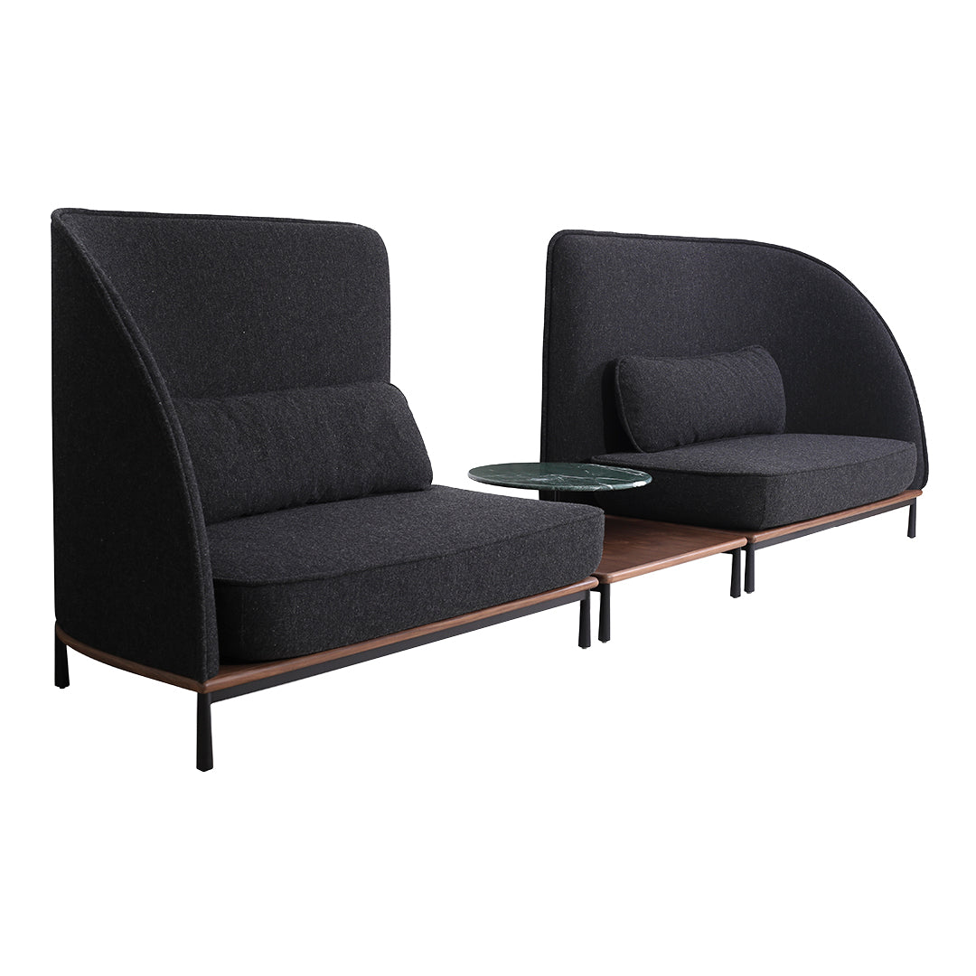 Arc High Back 2-Seater Sofa - Left