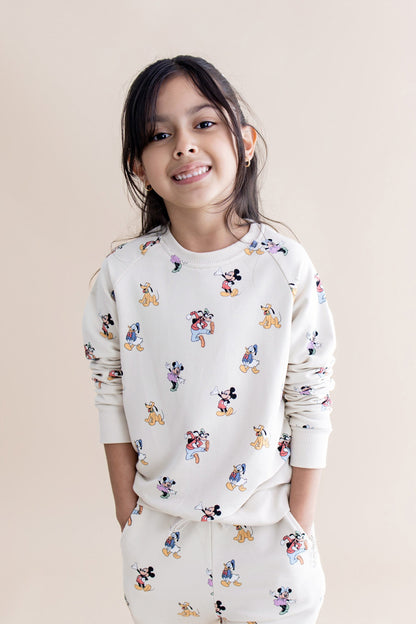 Long Sleeve Jogger Set in Mickey Mouse and Friends