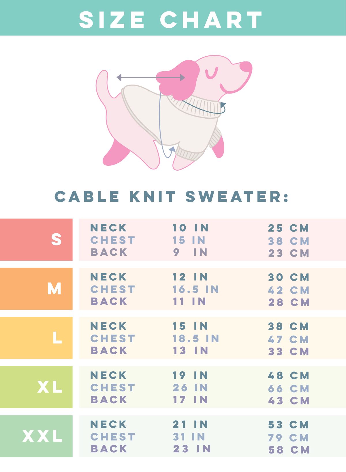 Pet Cable Knit Sweater - Hot Pink
