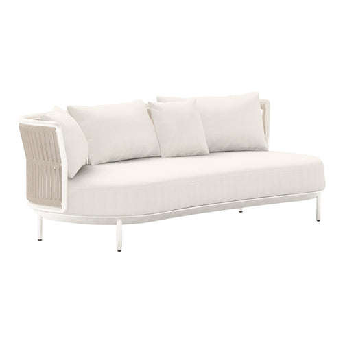Amba Woven Outdoor 3-Seater Sofa w/ Armrest