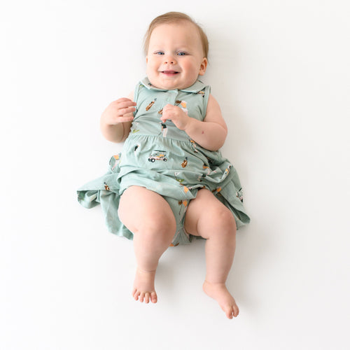 Polo Bodysuit Dress in Golf