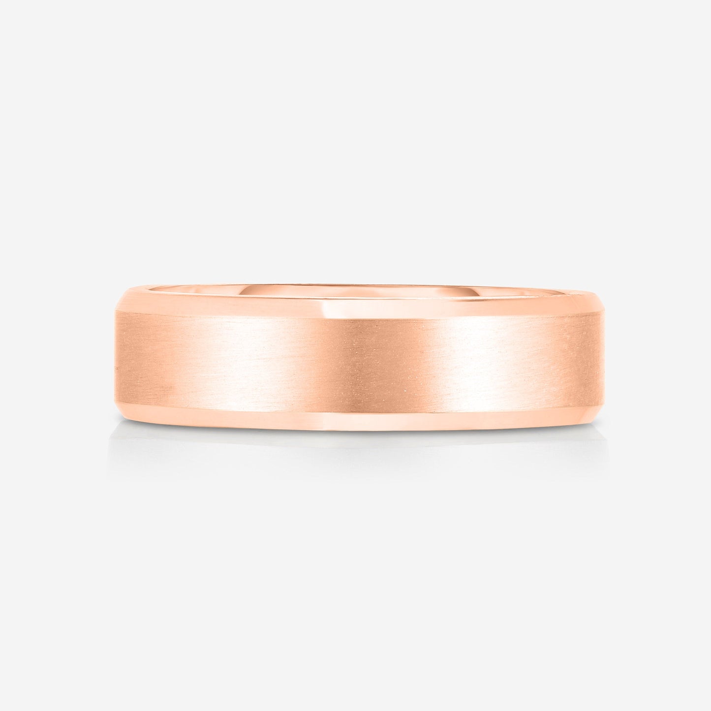 4 mm Contrast + Beveled Wedding Band