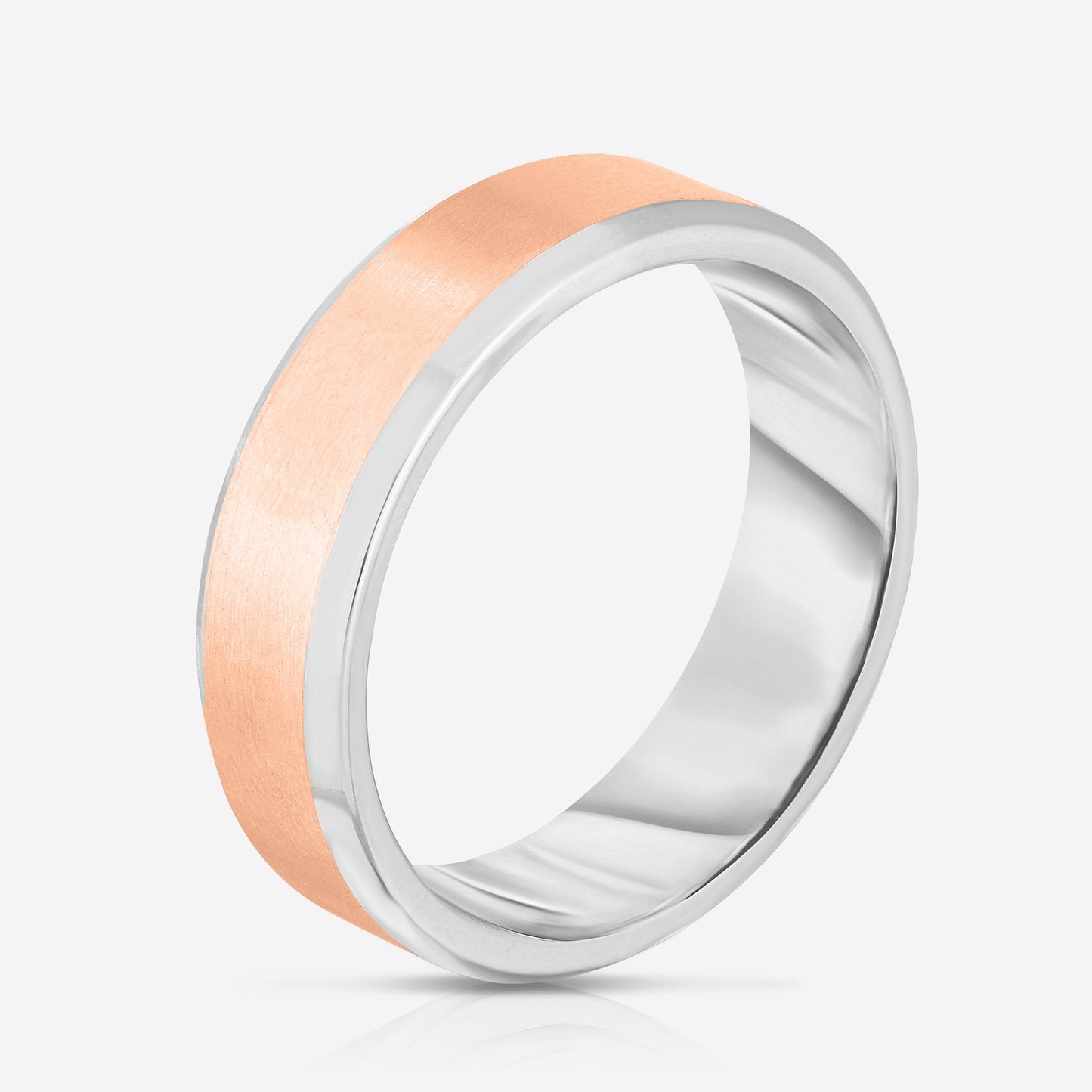4 mm Contrast + Beveled Wedding Band