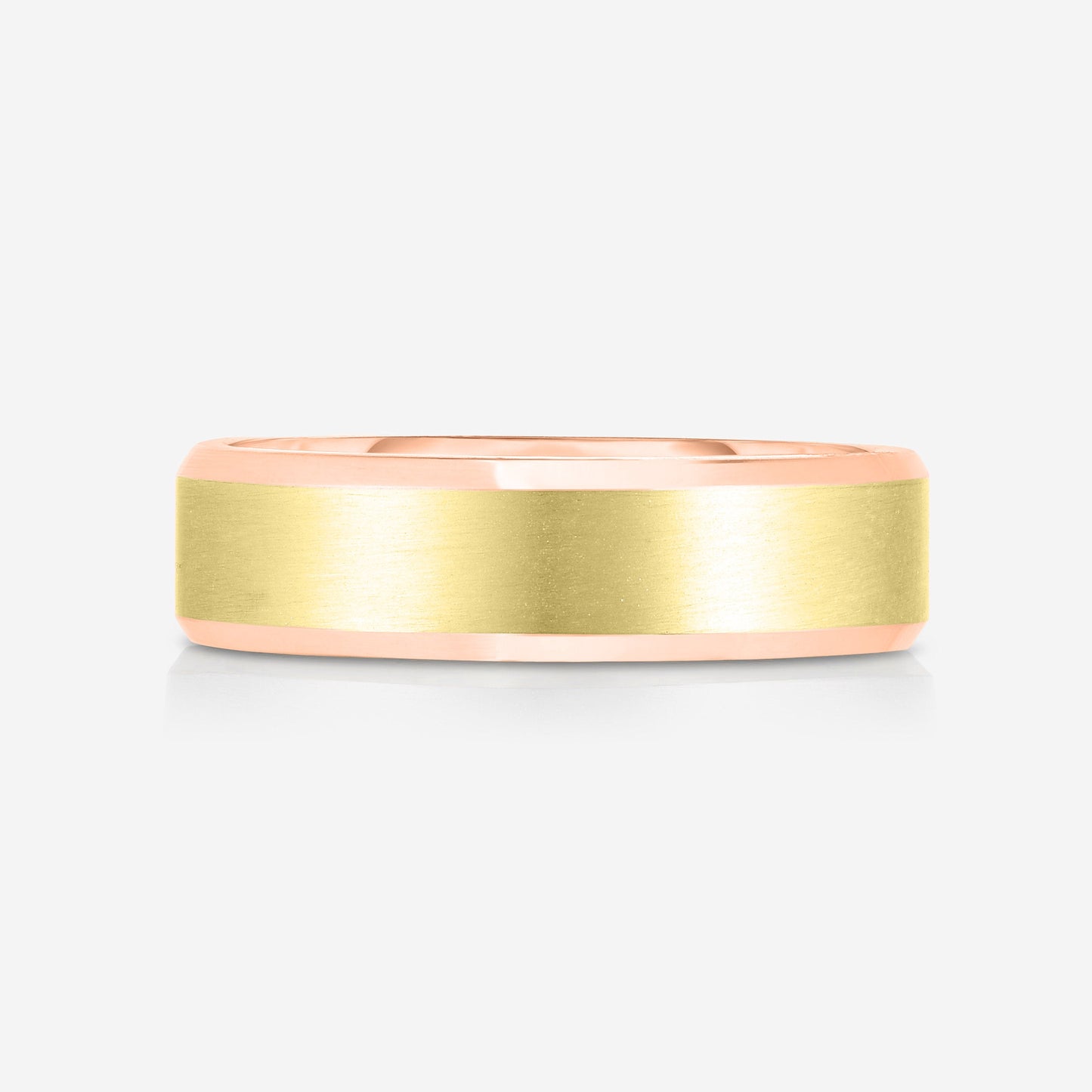 4 mm Contrast + Beveled Wedding Band