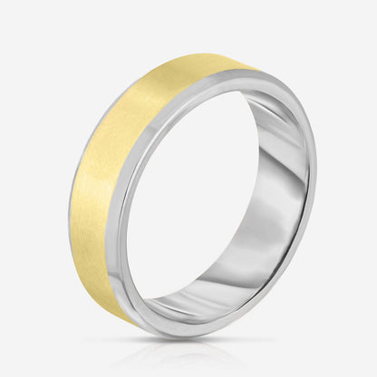 4 mm Contrast + Beveled Wedding Band