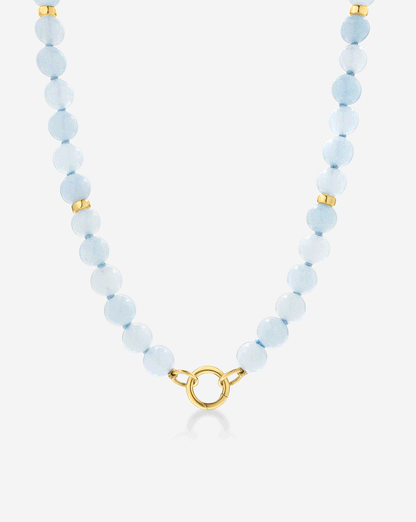 Aquamarine Bead Necklace