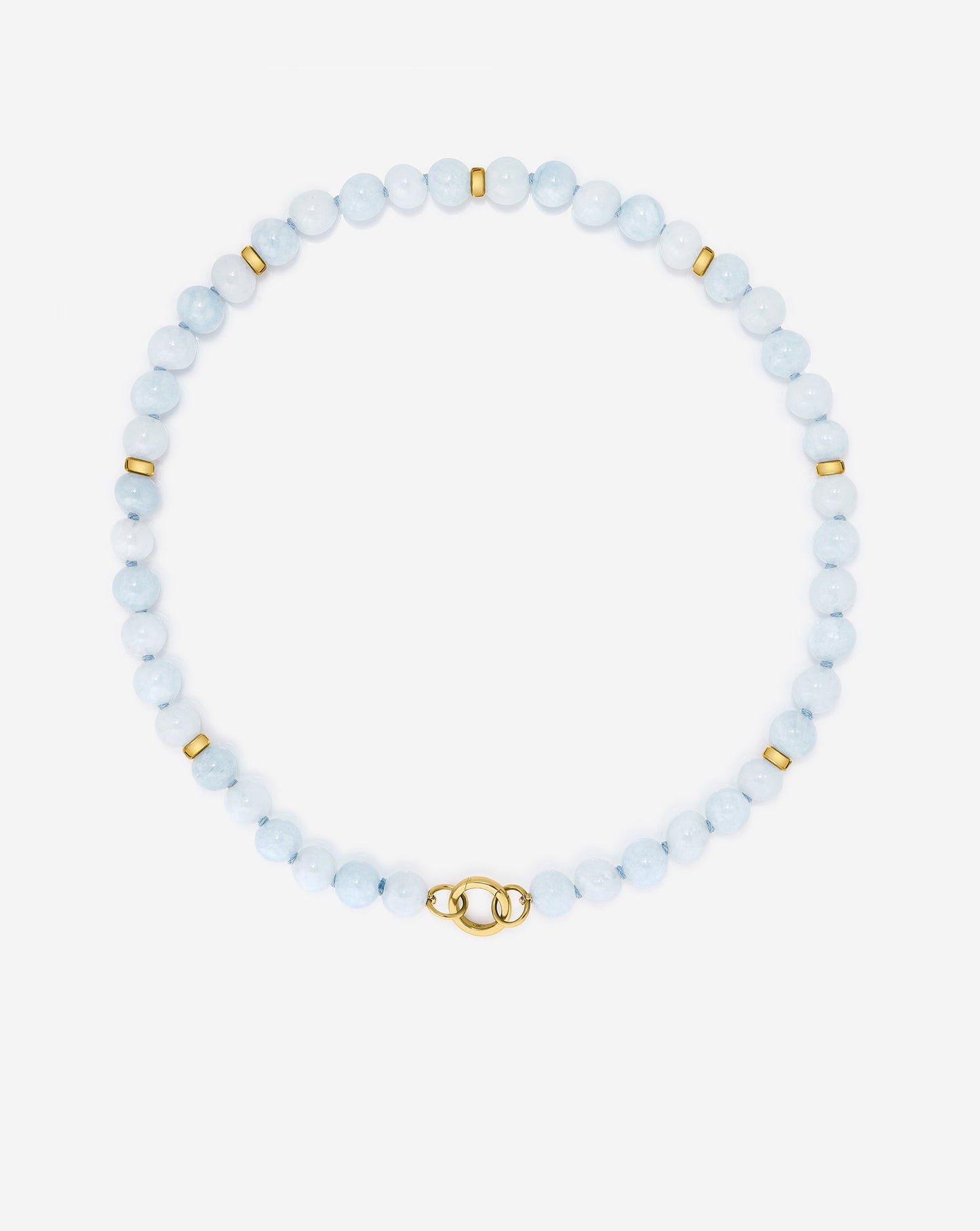 Aquamarine Bead Necklace